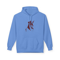 Girl With Fox Mask - Unisex Fleece Hoodie - FREE SHIPPING 