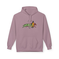 RUNNING WITH WOLVES (colorful) - Unisex Fleece Hoodie - FREE SHIPPING 