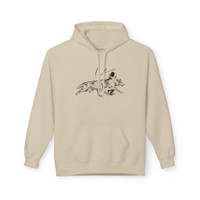 RUNNING WITH WOLVES - Unisex Fleece Hoodie - FREE SHIPPING 