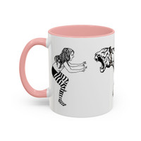 FIERCE (black and white) - Accent Coffee Mug (11oz) - FREE SHIPPING 