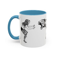 FIERCE (black and white) - Accent Coffee Mug (11oz) - FREE SHIPPING 