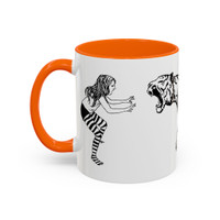 FIERCE (black and white) - Accent Coffee Mug (11oz) - FREE SHIPPING 
