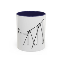 Jump (girl) - Accent Coffee Mug (11oz) - FREE SHIPPING 