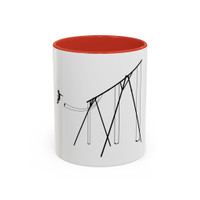 JUMP (boy) - Accent Coffee Mug (11oz) - FREE SHIPPING 