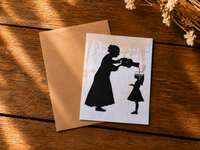 ALL THE GOOD STUFF - grandaughter and grandmother - greeting card with envelope - single and multi pack. Free shipping 