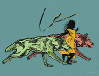 About RUNNING WITH WOLVES:

In the heart of nature, there's a girl whose spirit is intertwined with the primal rhythms of life. Graceful in movement, her laughter echoes like a wild song. Her hair dances in the wind, and her eyes reflect ancient wisdom. Running with wolves, she's a kindred spirit in the symphony of nature. Each step and leap is a dance, a communion with untamed spirits. In her presence, wolves feel a kinship, navigating secret pathways together, creating a connection beyond human and wild. She embodies a free spirit, a living testament to the magic that unfolds when a soul embraces the call of the wilderness.