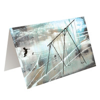 JUMP - greeting card with envelope - single and multi pack. Free shipping 