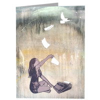 L'IDEE DE LA FILLE - greeting card with envelope - single and multi pack. Free shipping 