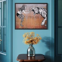 Fierce - #2 of 5 one-of-a-kind 24x30 on wood panel - FREE USA SHIPPING 