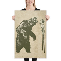 24x36 FIERCE ON STILTS jumbo canvas print