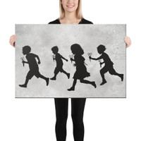 24x36 inch RUNNING WITH SCISSORS on canvas