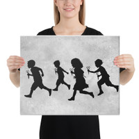 16x20 inch RUNNING WITH SCISSORS on canvas