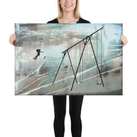 24x36 Jump (girl) on canvas