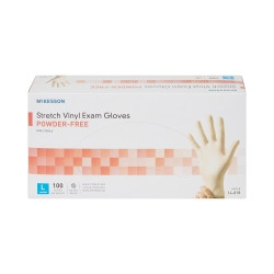 【sskd39】4 Exam Glove McKesson Large NonSterile Vinyl Standard Cuff Length