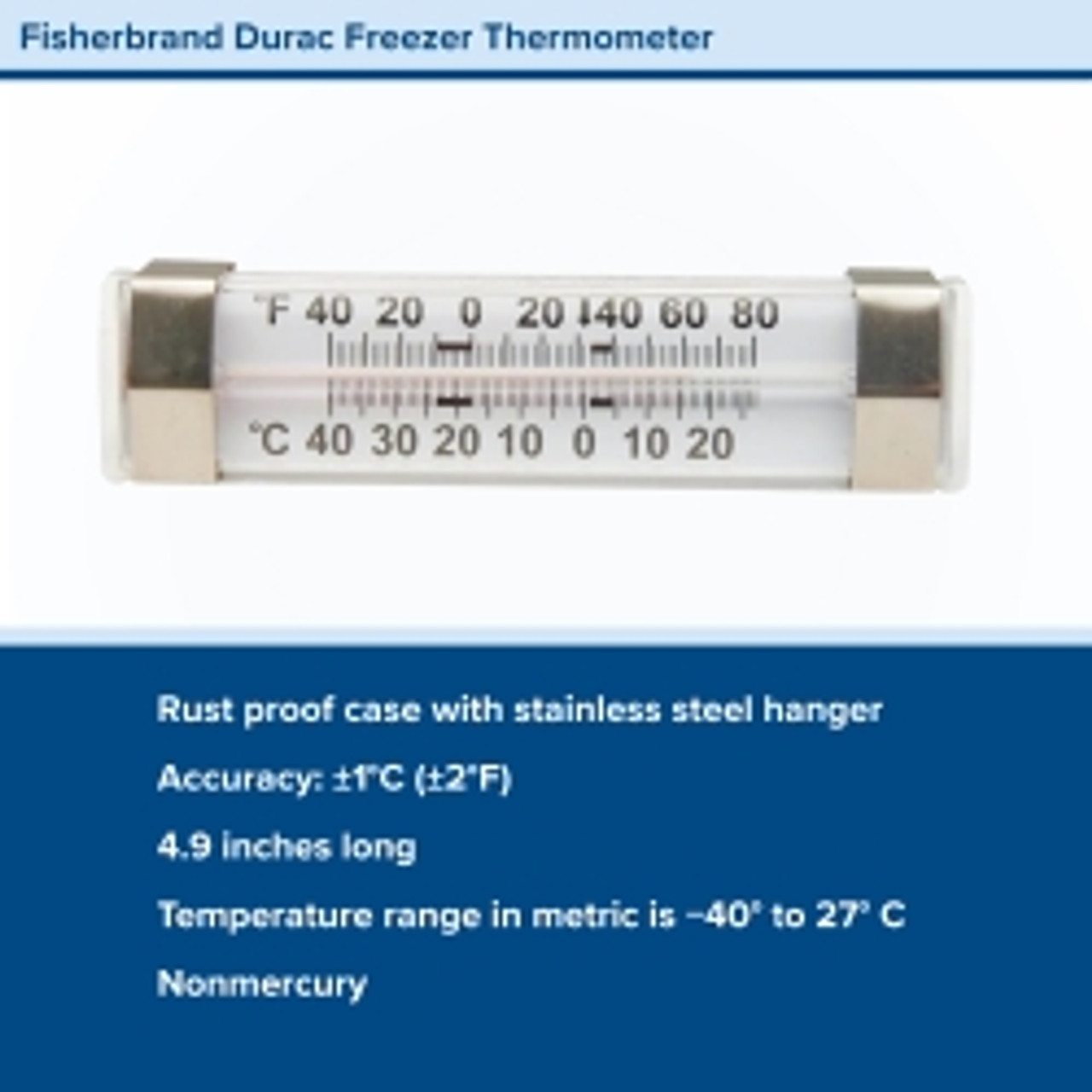 Health Care Logistics Refrigerator / Freezer Thermometer