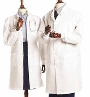 Lab Coat White Small Knee Length Reusable (M-481347)
