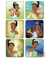 Kids Love Stickers® 75 per Unit Princess and The Frog - Tiana Disney Sticker  (60/PK)