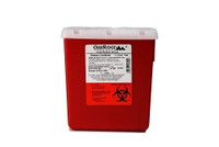 Sharps Container OakRidge™ Translucent Red Base 6-1/3 L X 4-2/3 W X 6-1/3 H Inch Vertical Entry 0.55 Gallon  (60/CS)
