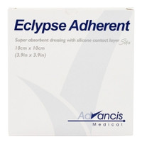 Super Absorbent Dressing Eclypse® Adherent 4 X 4 Inch Square  (10/BX)