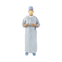 Surgical Gown with Towel Aero Chrome Large Silver Sterile AAMI Level 4 Disposable  (1/EA)