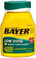 Pain Relief Bayer® 81 mg Strength Aspirin Tablet 300 per Bottle  (1/BT)