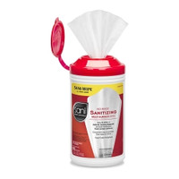 Sani Professional® No-Rinse Sanitizing Multi-Surface Surface Cleaner / Sanitizer Premoistened Alcohol Based Manual Pull Wipe 95 Count Canister Alcohol Scent NonSterile  (1/EA)