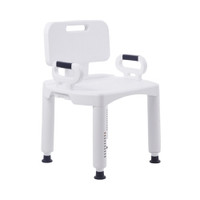 Bath Bench McKesson Removable Arms Plastic Frame Removable Backrest 21-1/4 Inch Seat Width  (1/EA)