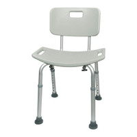 Bath Bench McKesson Aluminum Frame Removable Backrest 19-1/4 Inch Seat Width  (1/EA)