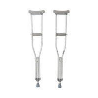 Underarm Crutches McKesson Aluminum Frame Child 350 lbs. Weight Capacity Push Button Adjustment  (1/PR)