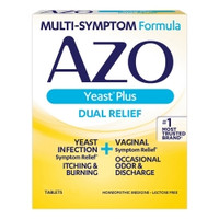 Vaginal Antifungal Azo Yeast® Plus Tablet 60 per Bottle Box  (1/BX)