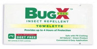 Insect Repellent BugX® Free Towelette Individual Packet  (50/BX)