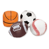 Kids Love Stickers® 24 per Unit Soft Sport Balls Toy Chest 2 Inch  (24/PK)