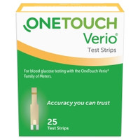 Blood Glucose Test Strips OneTouch® Verio® 25 Strips per Pack  (600/CS)