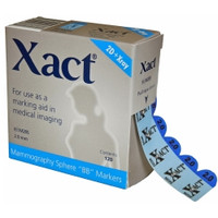 Mammography Nipple Marker Xact® Blue 2 mm Diameter BB 1/2 X 1 Inch  (120/BX)