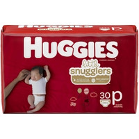 Unisex Baby Diaper Huggies® Little Snugglers Micro Preemie Disposable Moderate Absorbency  (30/PK)