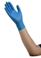Exam Glove ESTEEM™ Tru-Blu™ Stretchy Nitrile Medium NonSterile Nitrile Standard Cuff Length Micro-Textured Blue Chemo Tested  (150/BX)