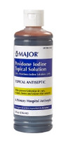 Skin Prep Solution Major 8 oz. Bottle 10% Strength Povidone-Iodine NonSterile  (1/EA)