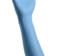 Exam Glove Cardinal Health™ Decontamination Medium NonSterile Nitrile Extended Cuff Length Fully Textured Blue Chemo Tested  (50/BX)
