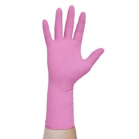 Exam Glove PINK UNDERGUARD Small NonSterile Nitrile Extended Cuff Length Textured Fingertips Pink Chemo Tested  (100/BX)