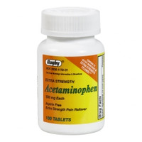 Pain Relief 500 mg Strength Acetaminophen Tablet 100 per Bottle  (1/BT)