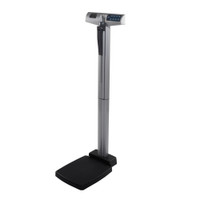 Column Scale with Height Rod Health O Meter® Digital Display 250 kg Capacity Gray Battery Operated  (1/EA)