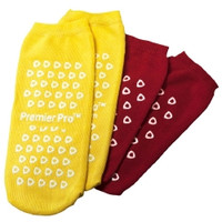 Fall Management Slipper Socks PremierPro™ Bariatric Yellow Above the Ankle  (48/CS)