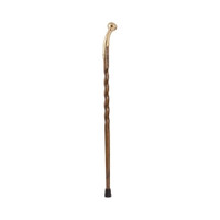 Walking Stick Brazos™ Wood 37 Inch Height Twisted Brown Oak Print  (1/EA)