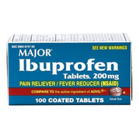 Pain Relief 200 mg Strength Ibuprofen Tablet 100 per Bottle  (1/BT)