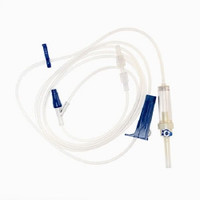 IV Pump Set McKesson Pump 1 Port 10 Drops / mL Drip Rate Without Filter 102 Inch Tubing  (50/BX)