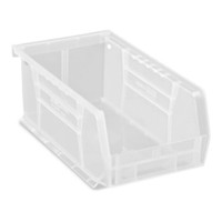 Stackable Storage Bin Uline® Clear Plastic 3 X 4 X 7-1/2 Inch  (1/EA)