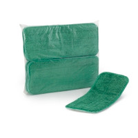 Wet Mop Pad Bound Edge Green Polyester / Polyamide Reusable  (1/DZ)