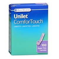 Lancet for Lancing Device Unilet ComforTouch 30 Gauge Twist Off Cap Finger  (100/BX)