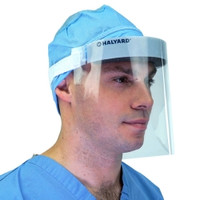 Face Shield Halyard One Size Fits Most 3/4 Length Anti-fog Disposable NonSterile  (1/EA)