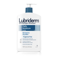 Hand and Body Moisturizer Lubriderm® 16 oz. Pump Bottle Unscented Lotion CHG Compatible  (1/EA)